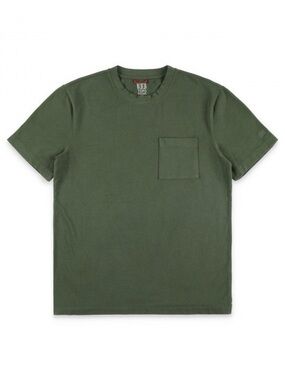 Topo Designs Dirt Pocket Tee in Olive Green | Size XL